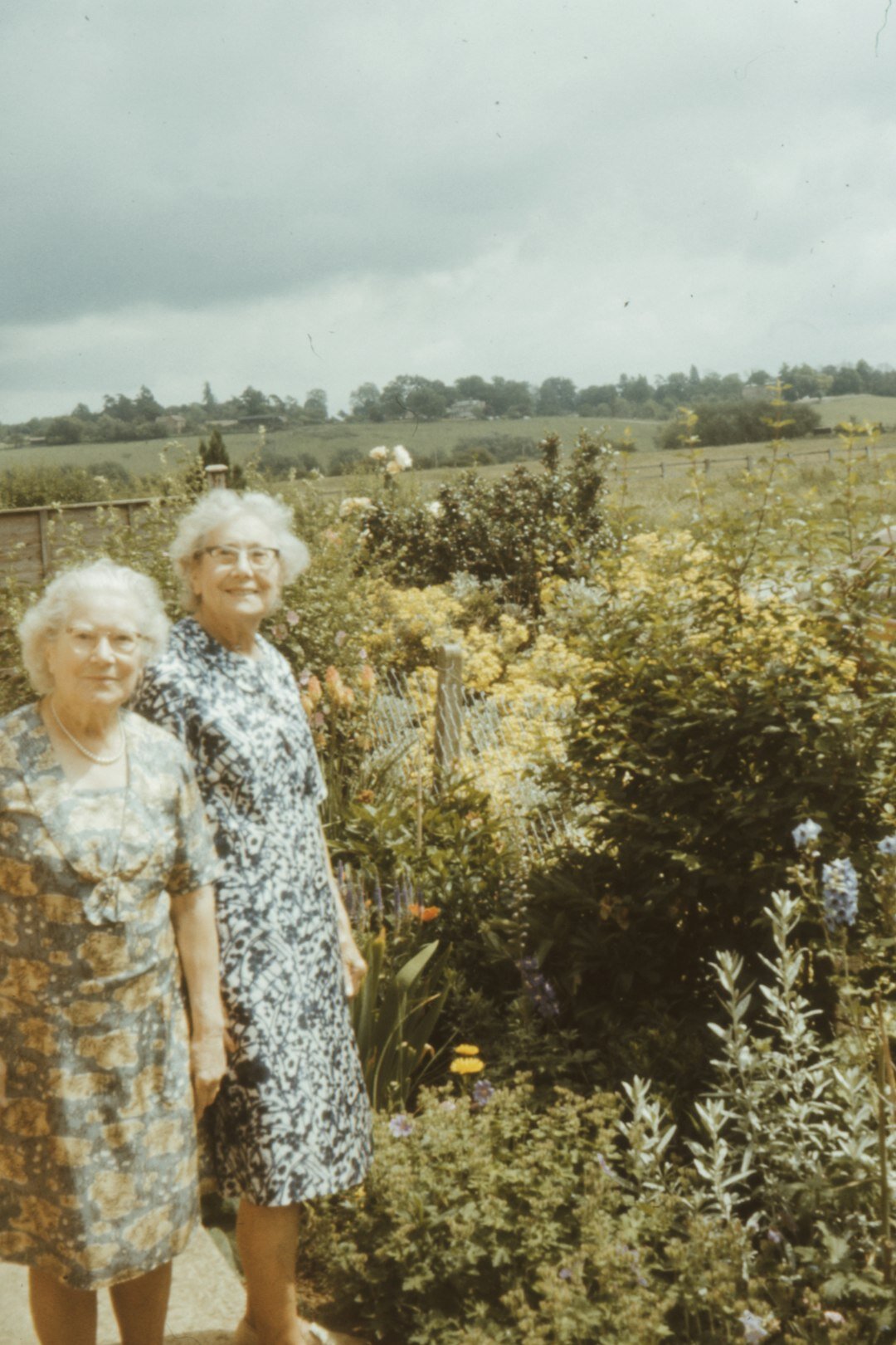 seniors gardening together