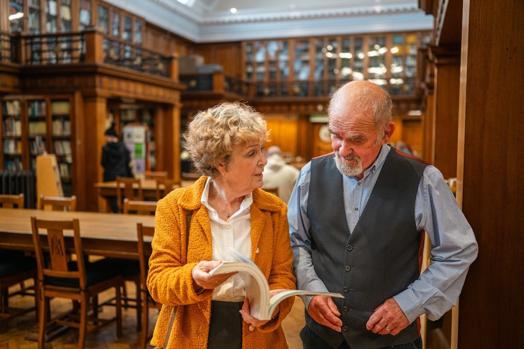 seniors chatting in club