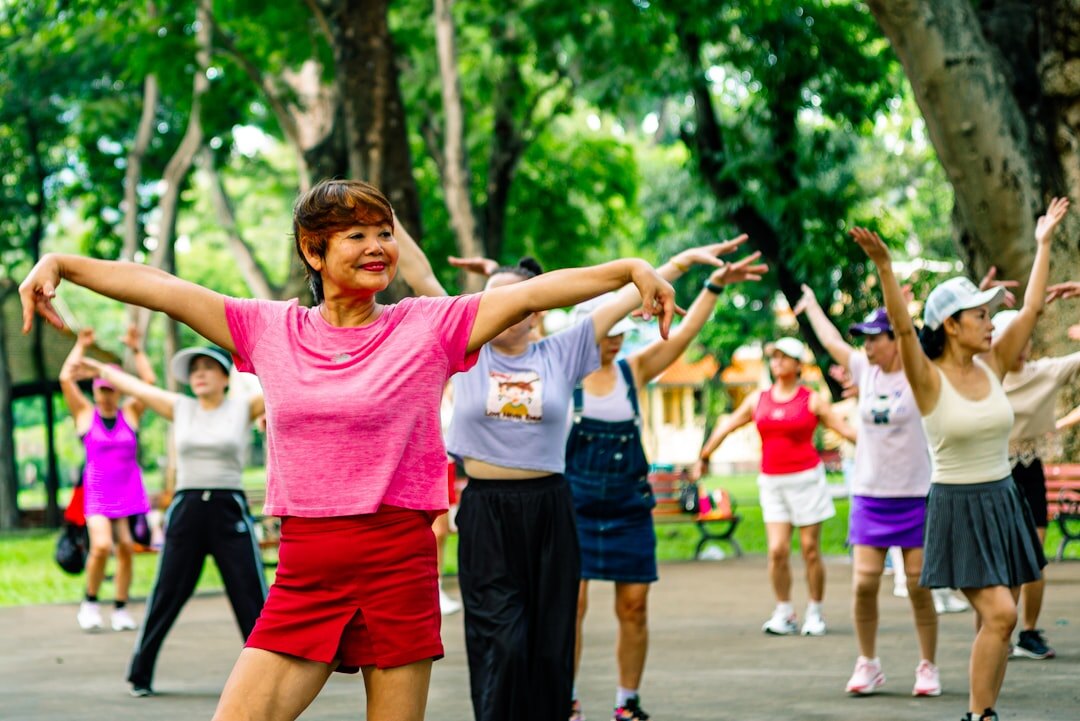 seniors doing gentle exercise